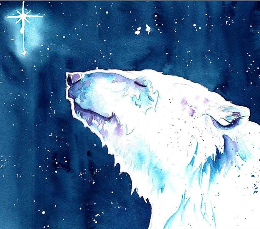 Polar Bear Christmas Card