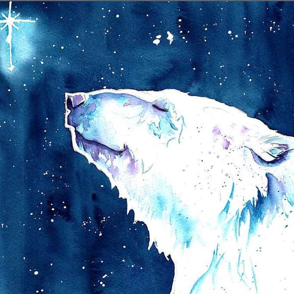 Polar Bear Christmas Card