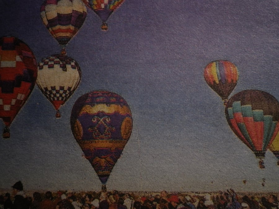 The Balloon Race,  A4 unfamed, mounted, free hook & easel,  5720 free shipping