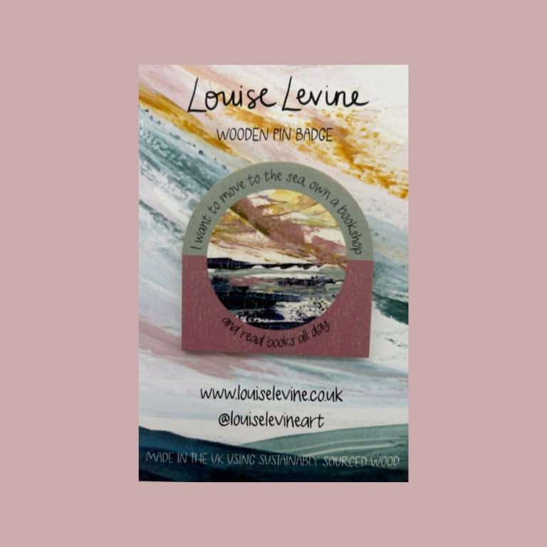 Perfectly Imperfect Seconds ‘Bookshop’ Seascape Pin Badge 104