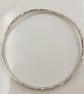 Recycled Sterling Silver Hammered Bangle – 6.5cm Diameter – One of a KInd - Image 5