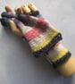 Stripey fingerless mitts - Image 2