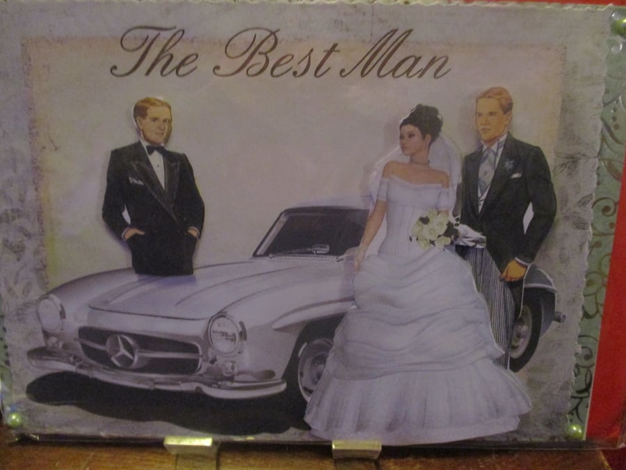 The Best Man Wedding Card