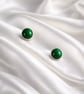 Malachite & Sterling Silver Earrings