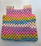 Retro crochet multi coloured vest top - Image 2