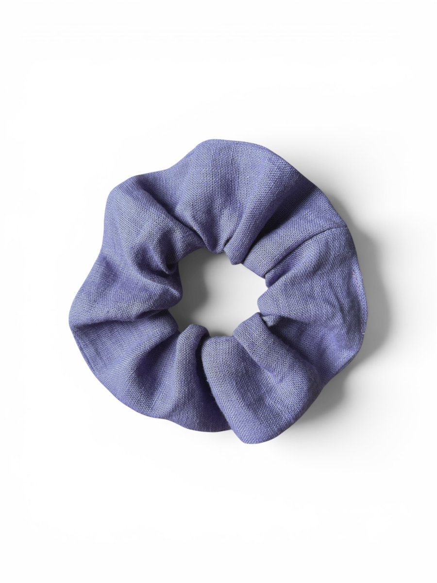 Lavender Linen Scrunchie - Large