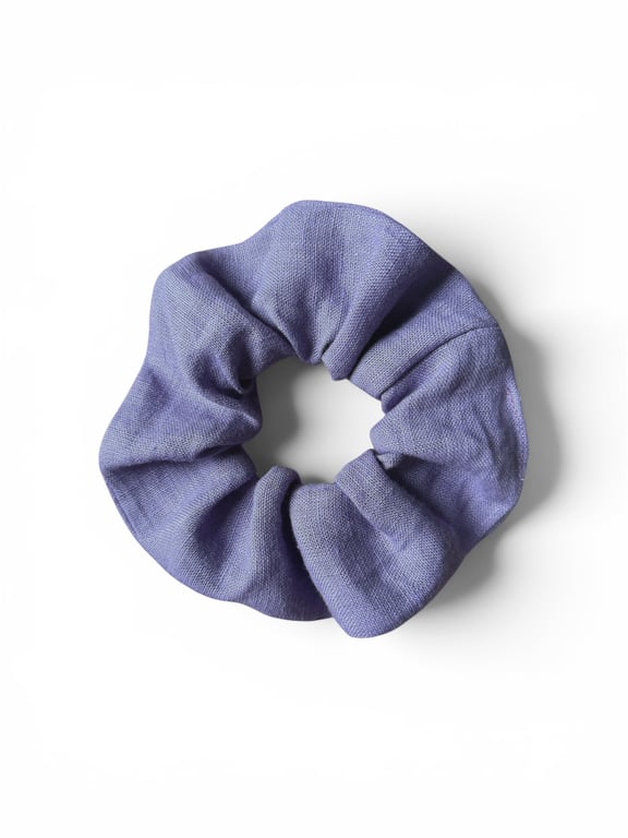 Lavender Linen Scrunchie - Large