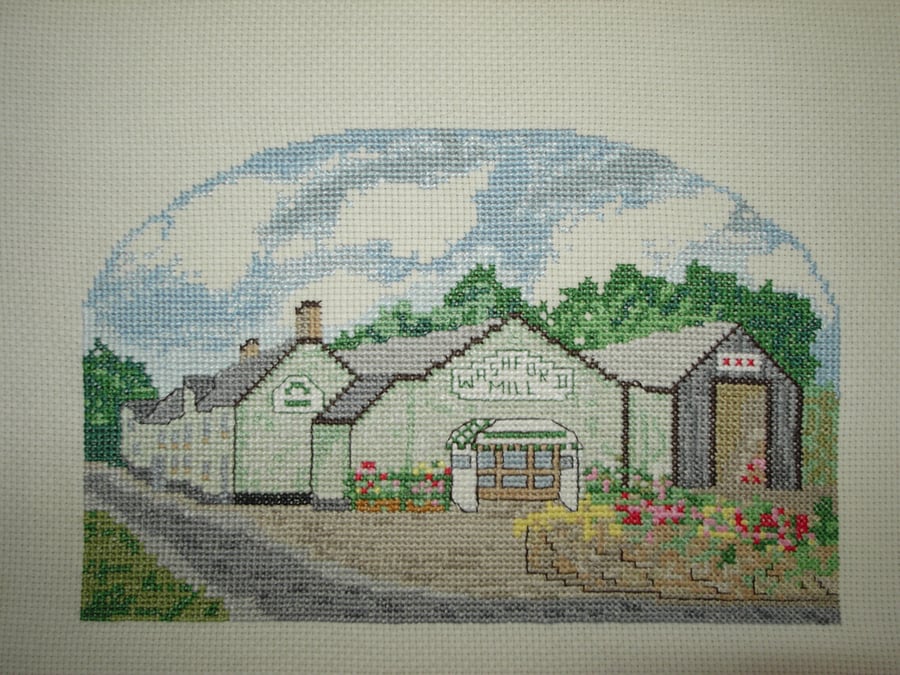 Washford Mill in Somerset cross stitch chart