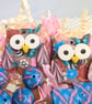 Pink and Blue Polymer Clay Beads and Pendants  - Image 6