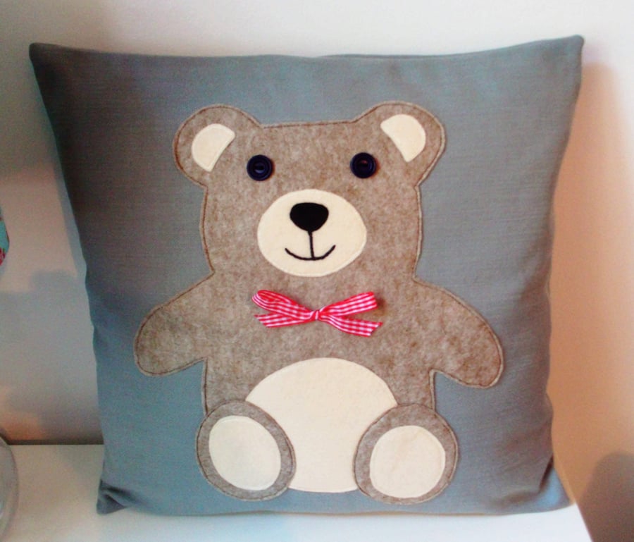 TEDDY CUSHION .(reserved for sian jones)