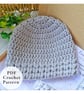 Crochet Baby Hat Pattern PDF Puff V Stitch Newborn to 6 Months - Image 9