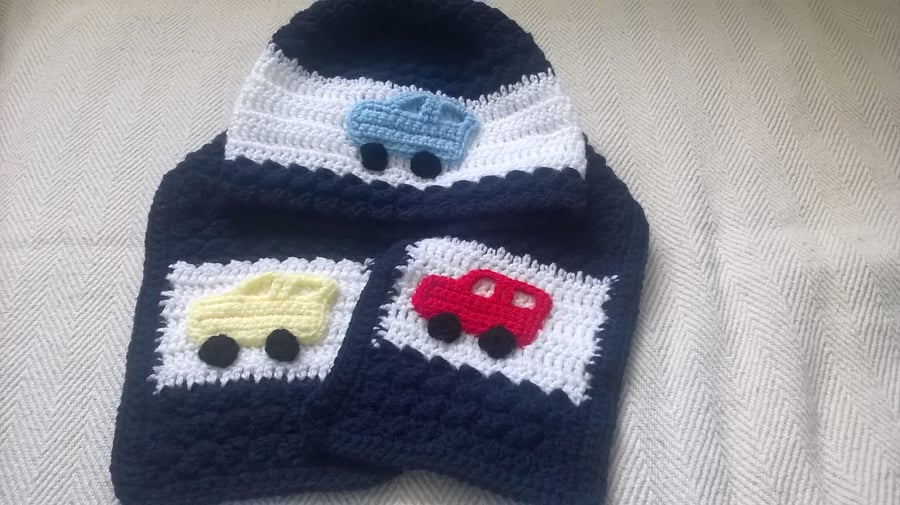 Childs Hat and Scarf Set