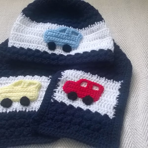 Childs Hat and Scarf Set