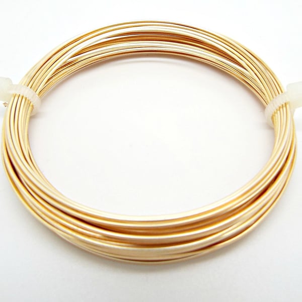 0.8mm Square Gilt Plated (Gold) Copper Wire with a Non Tarnish Coating, 20 Gauge