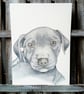Pet Portrait, hand drawn pencil portrait, drawing of a dog, pet pictures - Image 4