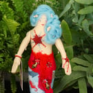 Amalthea, A Tiny Perfectly Imperfect Mermaid Doll