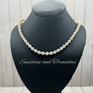 Handmade Faux Pearl Necklace - Classic Pearl Choker - Elegant Bridal Jewellery.