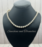 Handmade Faux Pearl Necklace - Classic Pearl Choker - Elegant Bridal Jewellery.