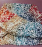 Lacy Twisted Mobius Cowl in Rainbow Glitter Cotton blend  - Image 2