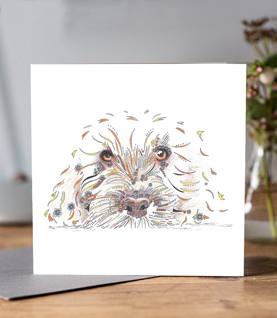 Cockapoo dog lovers Greeting Card 