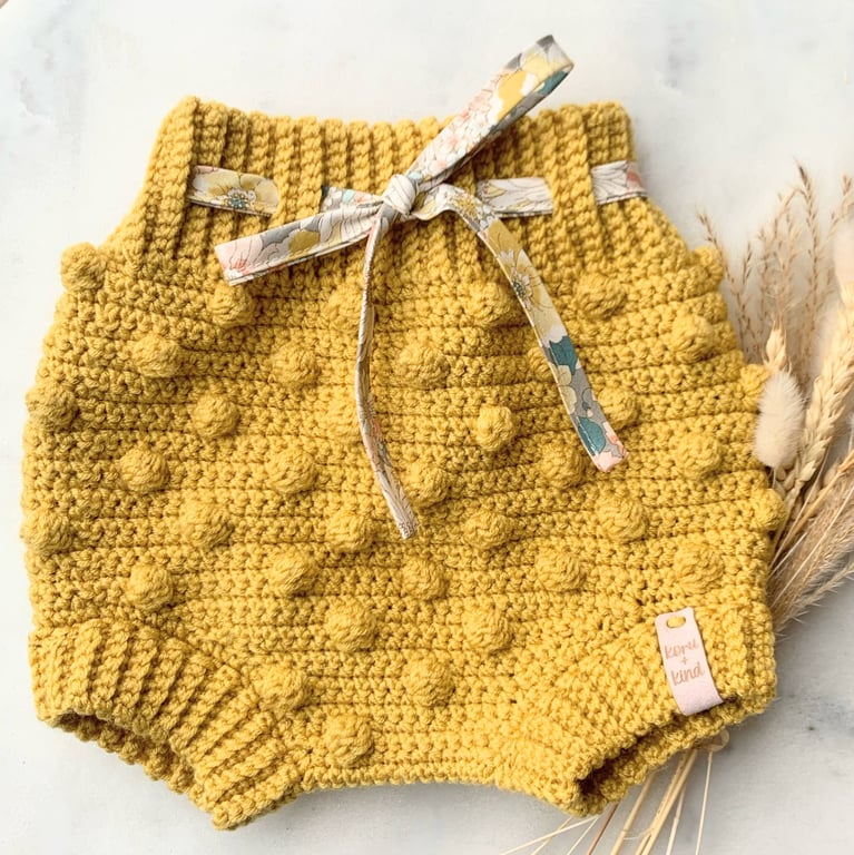 Billie Bloomers Acrylic Mustard Yellow