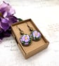 Summer Seconds -Lilac daisy dangle earrings floral jewellery gifts flower lovers - Image 8