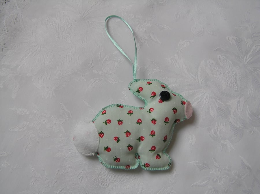 Green rabbit, lavender scented,hanging decoration, girls gift