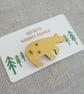 Bear Brooch, Bear Pin, Wooden Bear, Gold Bear, Wooden Brooch Badge