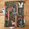Forest Animals Quilted Fabric I-Pad Sleeve 