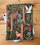 Forest Animals Quilted Fabric I-Pad Sleeve 