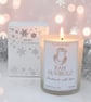 Bah Humbug Christmas Candle - Frosted Vegan Xmas Candle - Christmas Candle Gift - Image 2