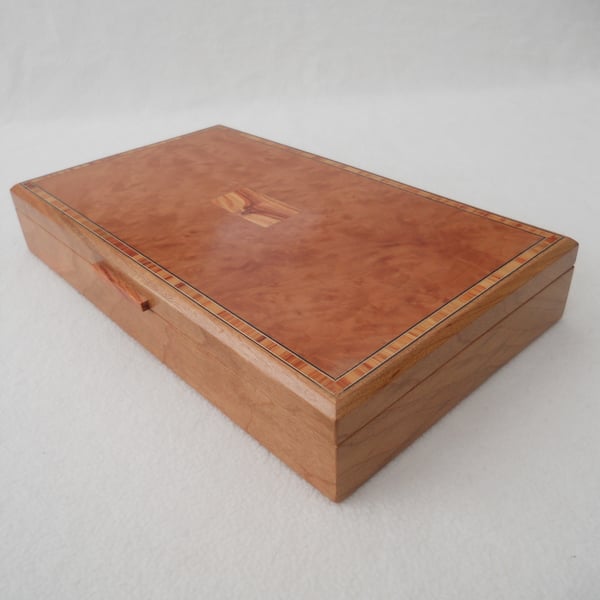 Earring Box- Solid Cherry