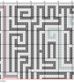 227 - The Maze Cross Stitch Pattern: Retro Geometric Linear Design (PDF Chart)  - Image 5