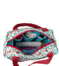 Large wash bag in Liberty cotton, floral toiletries bag with handles and pocket. - Image 2