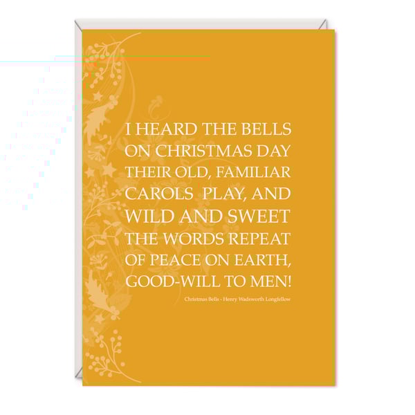 Christmas Bells Greetings Card – Henry Wadsworth Longfellow