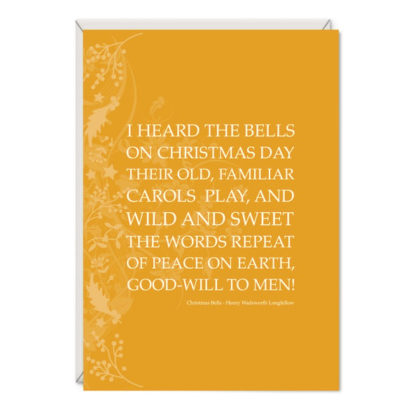 Christmas Bells Greetings Card – Henry Wadsworth Longfellow