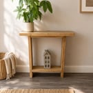 Handmade Rustic Wooden Console Table: Farmhouse Hallway Home Decor