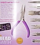 BeadSmith Mini Tool Kit with Case, 5Pc Plier Set, Knotting & Split Ring Tools - Image 6