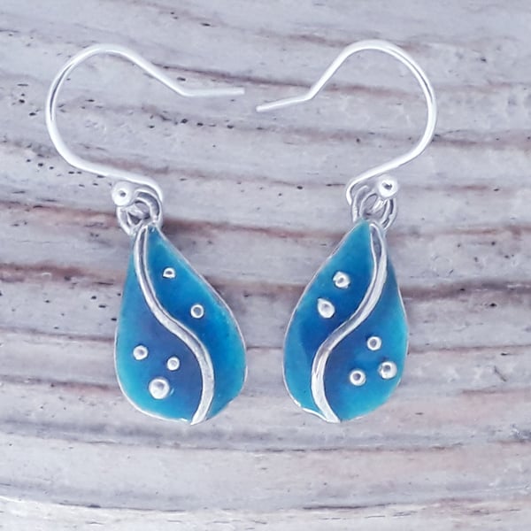 Enamel Pebble Earrings
