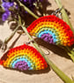 Rainbow dangle earrings, Rainbow jewellery, Rainbow birthday gift, Rainbow theme