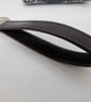 Brown leather key ring wrist strap keyring brown upcycled leather - Image 3