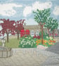 The Strand, Barnstaple in Devon - cross stitch chart - Image 1