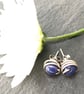 Sterling Silver Sodalite Stud Earrings - Image 1