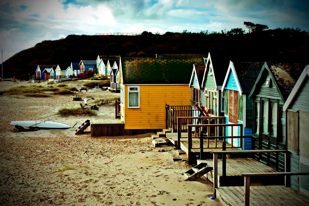 Beach Huts Hengistbury Head Dorset England Photograph Print