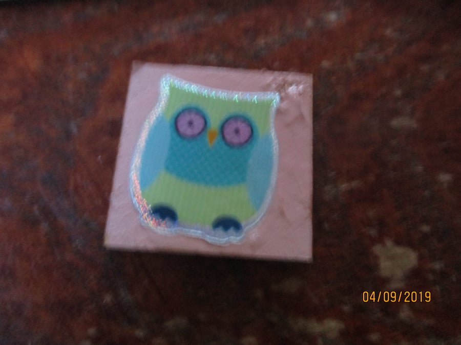 Green Striped Owl Plaque