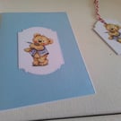 Card and gift tag set. Darts theme. Sport. Ref 432
