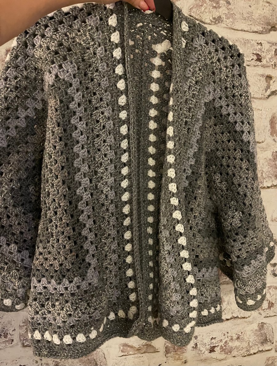 Handmade crochet cardigan - medium