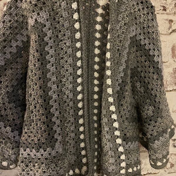 Handmade crochet cardigan - medium