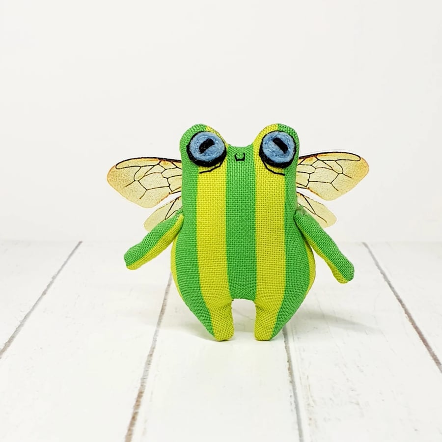 Froggyfly in Lime & Green Stripe