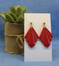 Textured Polymer Clay Earrings